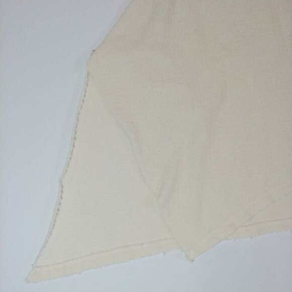 Dylan by True Grit NWT Thermal Tunic Top Womens Medium Asymmetric Hem Ivory - Picture 4 of 7